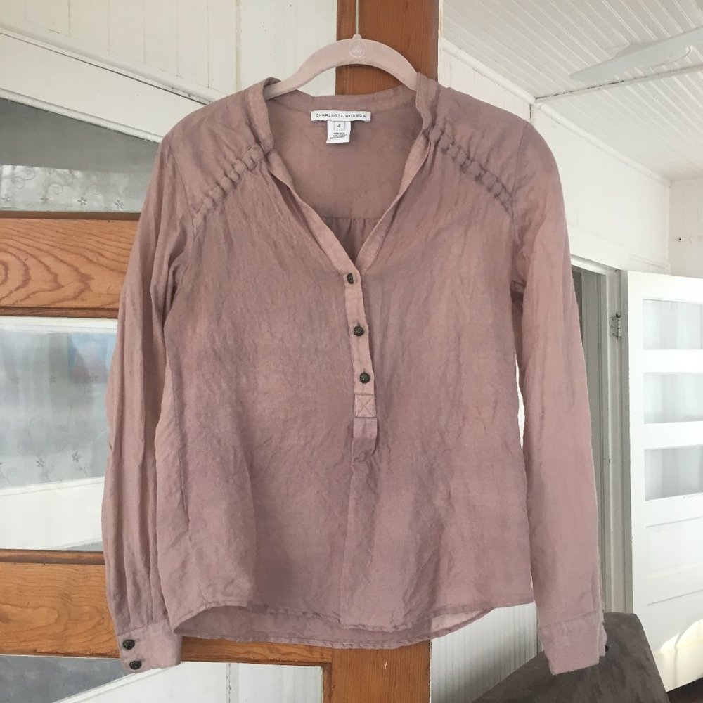 Charlotte Ronson silk/wool blouse